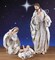 CC Christmas Decor 3 Piece Holy Family Nativity Figures 22.5"